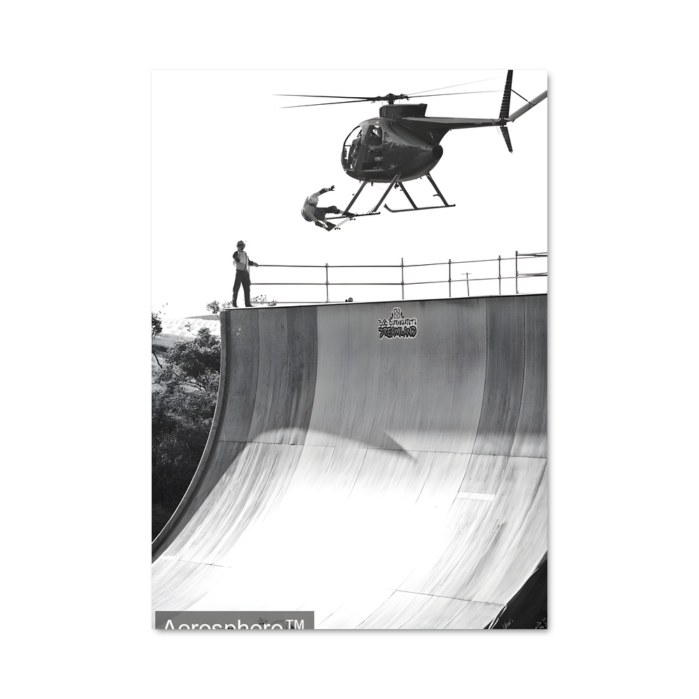 Poster Riding the Sky – affiche Skateboard